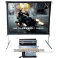 soft rear fabric fast fold projector screen